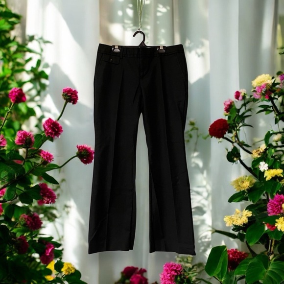 Banana Republic Ryan Fit Ladies Black Twill Pants - Picture 1 of 13